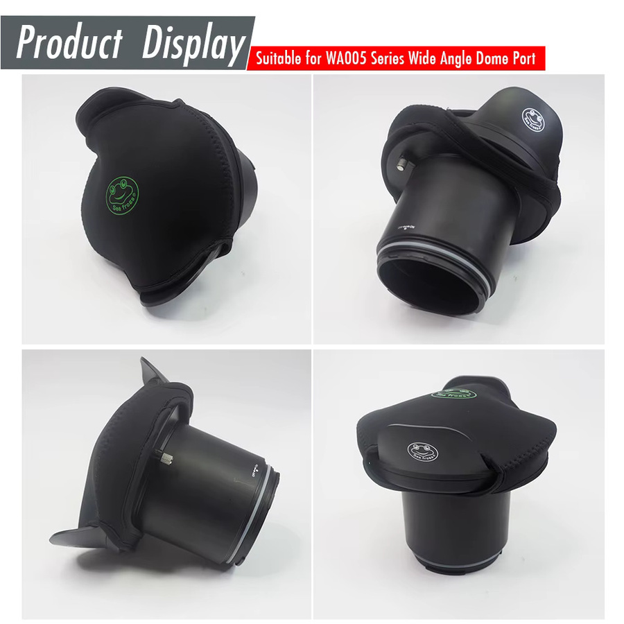 Seafrogs Unterwasser-Schutzhülle mit 6 Zoll Dome Port und Weitwinkel-Softbag für Fischaugenobjektive in Schwarz - Bild 3
