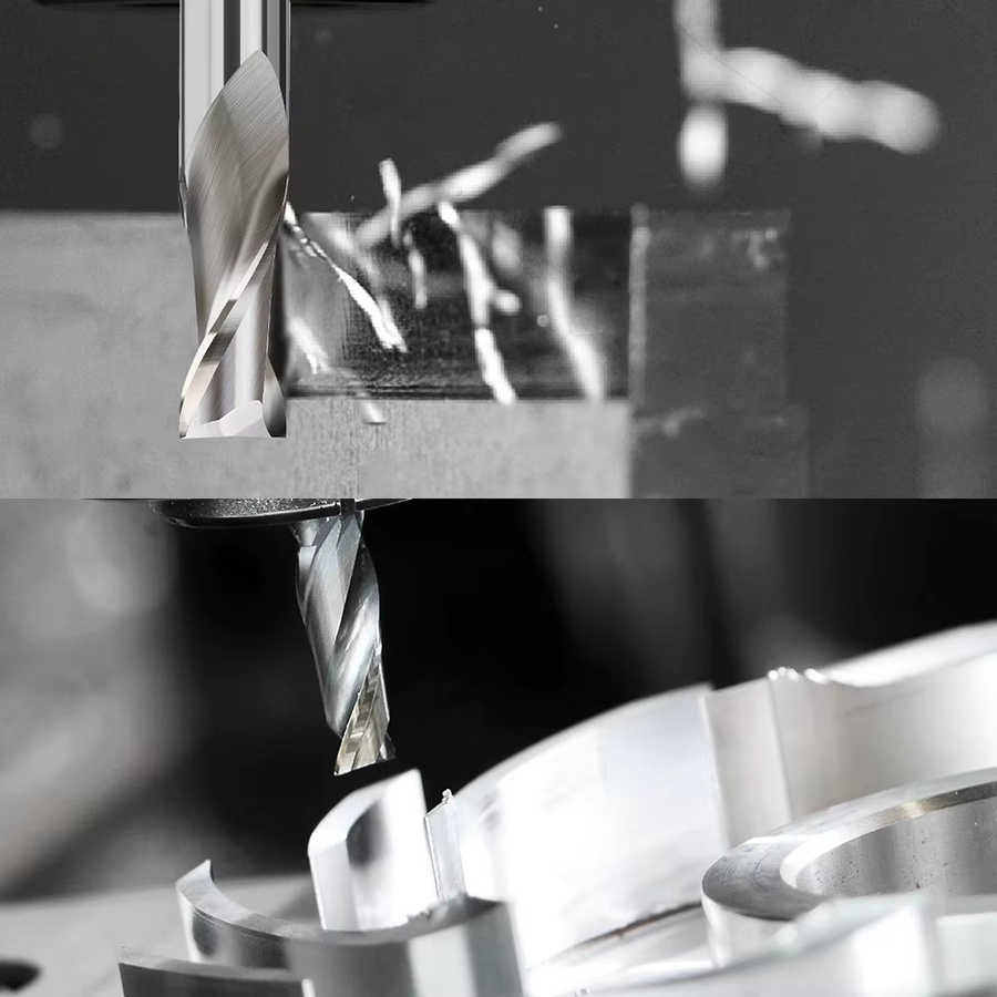 CMCP HSS Schaftfräser mit 2 Schneiden für CNC-Metallbearbeitung, Farbe: Silber, Durchmesser: 2 mm bis 12 mm - Bild 5