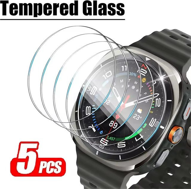 Samsung Displayschutzfolie Glas, 5 Stück, Galaxy Watch4 Watch5 Watch6 - Bild 1