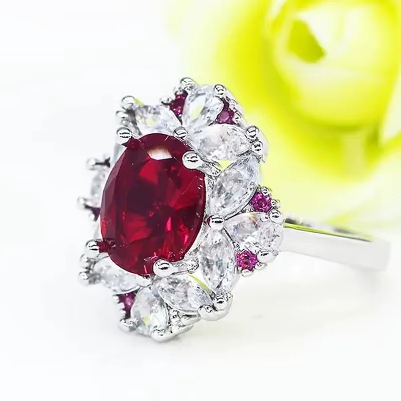 Huitan Ringe, Zirkonia, Silber, Damen - Bild 3