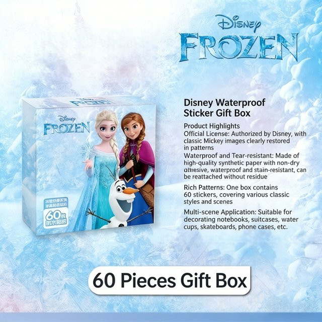 Disney Frozen Mickey Toy Story Zootopia Cartoon-Aufkleber, 60-teiliges Set - Bild 1
