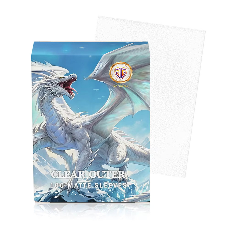 Vorinclex Outer Dragon Shield Kartenhüllen, 100 Stück, Matte Transparente TCG Standardgröße Hüllen - Bild 2