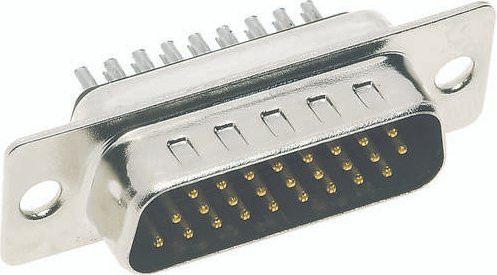 HARTING Steckverbinder 09 56 300 5615 050 09563005615050 mit 44 Polen und Lötkelch in Silber - Bild 1