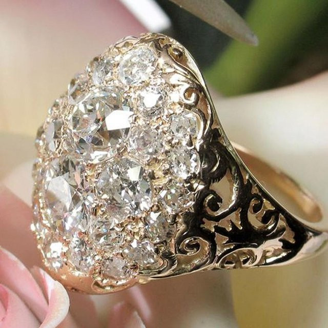 Best For You1 Eheringe, Messing, Gold, Zirkonia, Damen - Bild 1