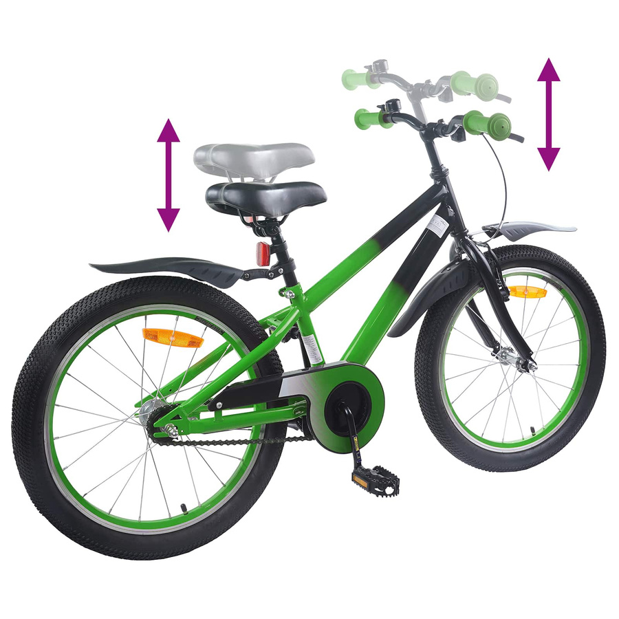 VD Home Furnishing Kinderfahrrad 20 Zoll Grün & Schwarz - Bild 1