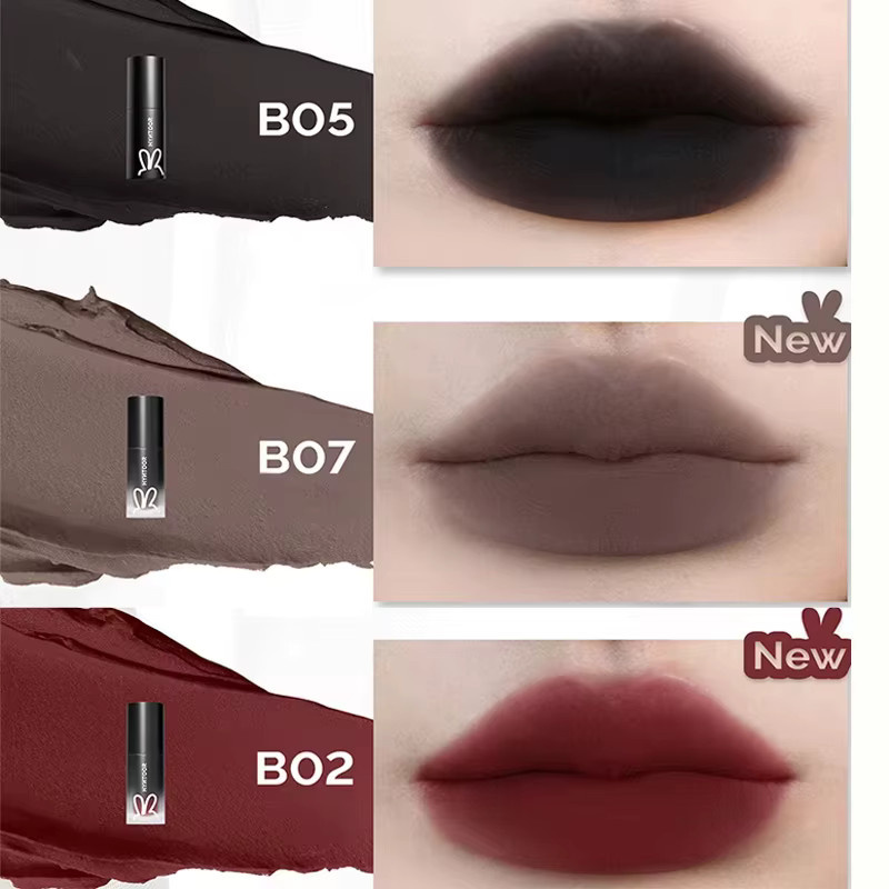 Hyntoor Lippenstift Soft Mist Velvet Punk Nude Black, Matte - Bild 2