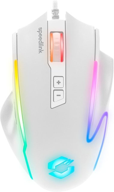 Speedlink Decus NX RGB Gaming-Maus, Weiß, 12800 DPI, USB-A - Bild 1