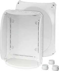 Hensel Abzweigdose halogenfrei und plombierbar in Weiß, B: 22,5 cm, L: 29,5 cm - Bild 1