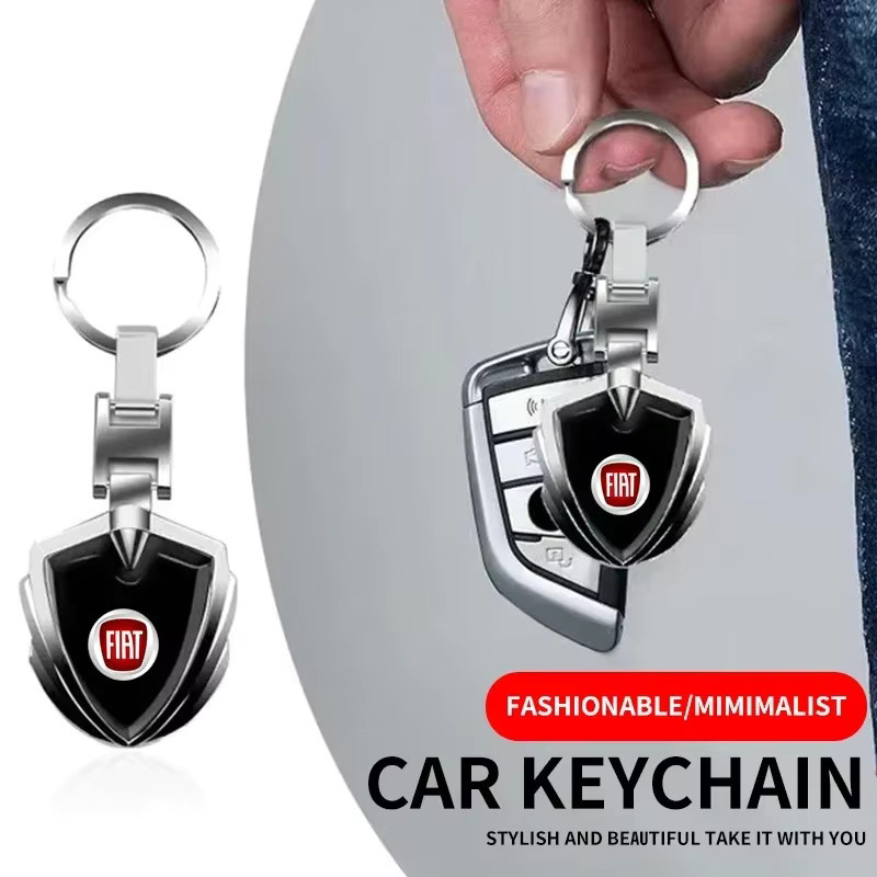 FIAT Schlüsselanhänger, 3D-Metall, Auto-Logo - Bild 3