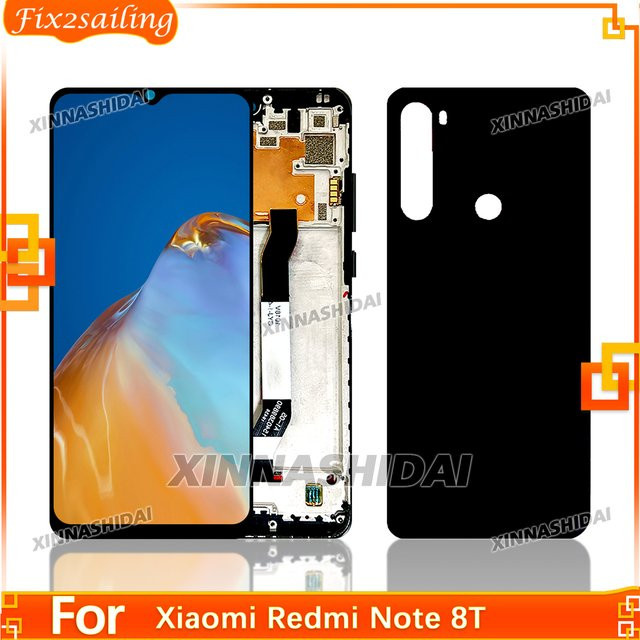 Xiaomi Redmi Note 8T LCD Display Ersatzteil mit 6.3 Zoll Touchscreen Digitizer Montage Panel in Schwarz (Modell M1908C3XG) - Bild 1