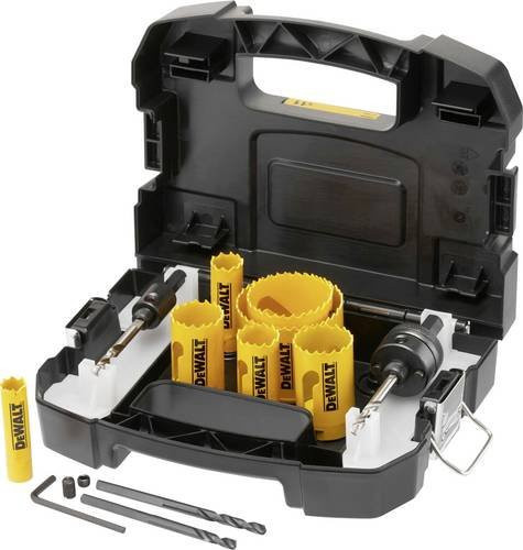 DeWalt Lochsägen-Set BIM Elektriker aus Bimetall, 11-teilig, Gelb - Bild 1