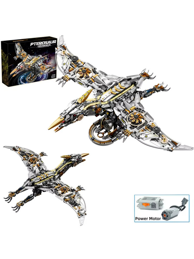 FUNXINEE Mechanisches Pterosaurier-Dinosaurier-Baukasten-Set, 1266 Teile - Bild 4