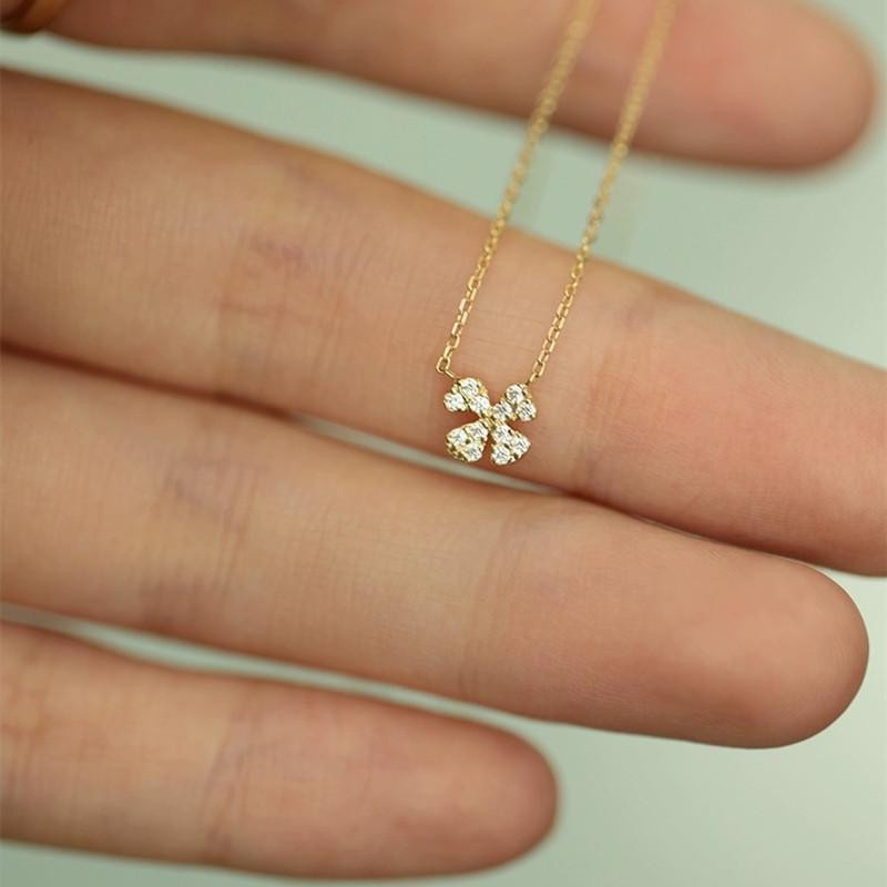 Lucky Star Jewelry Halskette 925 Silber, Diamant, Zirkonia, Damen - Bild 3
