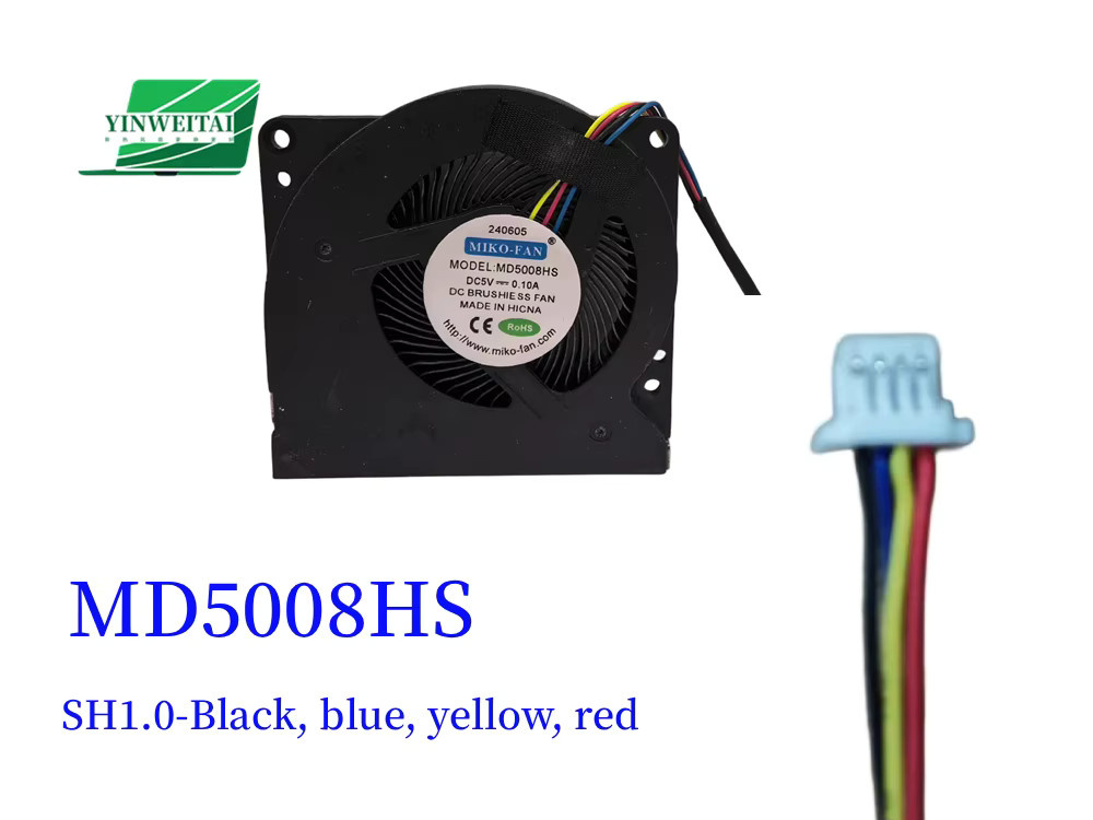 YINWEITAI CPU-Kühlerlüfter in Schwarz, DC 5 V 0,25 A, kompatibel mit 5008 MD5008HS YT5008MS AGE05010F05H - Bild 2