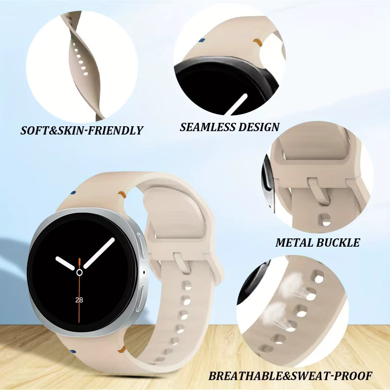 NEY Uhrenarmband Silikon, Samsung Galaxy Watch 8/8 Classic, Unisex - Bild 1