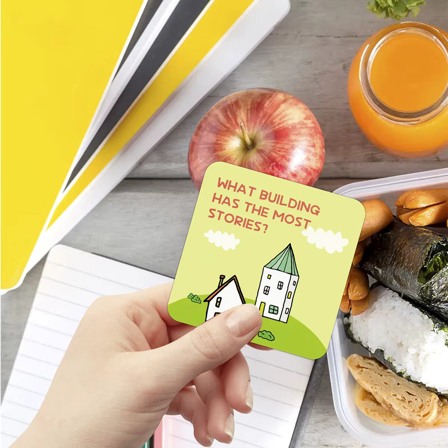 60 Stück Witzkarten für die Lunchbox mit lustigen Wortspielen und Inspirationen in Mehrfarbig - Bild 2