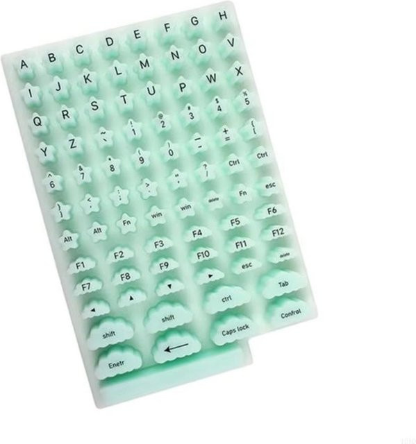 Binchi Outdoor Product Staubdichte Silikon Tastaturaufkleber in Grün zum Schutz vor Kratzern und Staub für lange Fingernägel - Bild 1