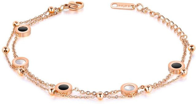 Wucifang Jewelry Armband, Titanstahl, weiße Muschel, Damen - Bild 1