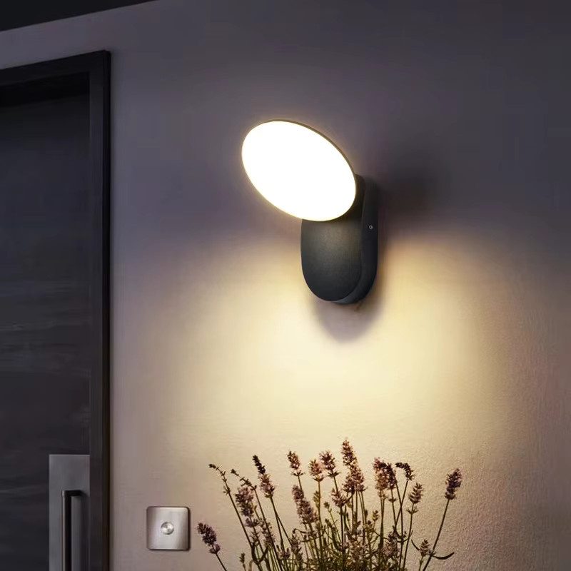 Claeted LED Außenwandleuchte mit Bewegungsmelder, IP65 wasserdicht, modern quadratisch, weiß - Bild 2