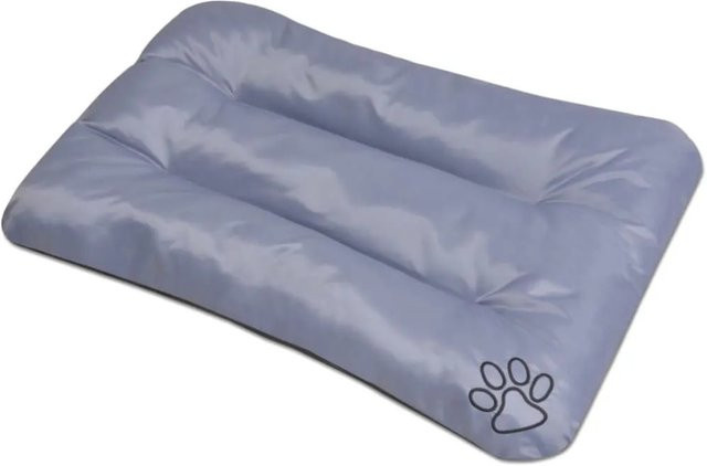 vidaXL Hundebett Größe XL in Grau mit abnehmbarem Bezug aus Kunstleder und Textil - Bild 1