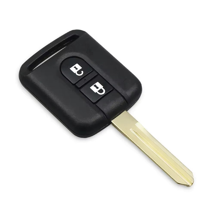 KEYYOU Auto Fernbedienung Schlüssel mit 2 Tasten und ID46 PCF7946 Chip 433 MHz in Schwarz für Nissan Elgrand X-TRAIL Qashqai Navara Micra NV200 - Bild 2