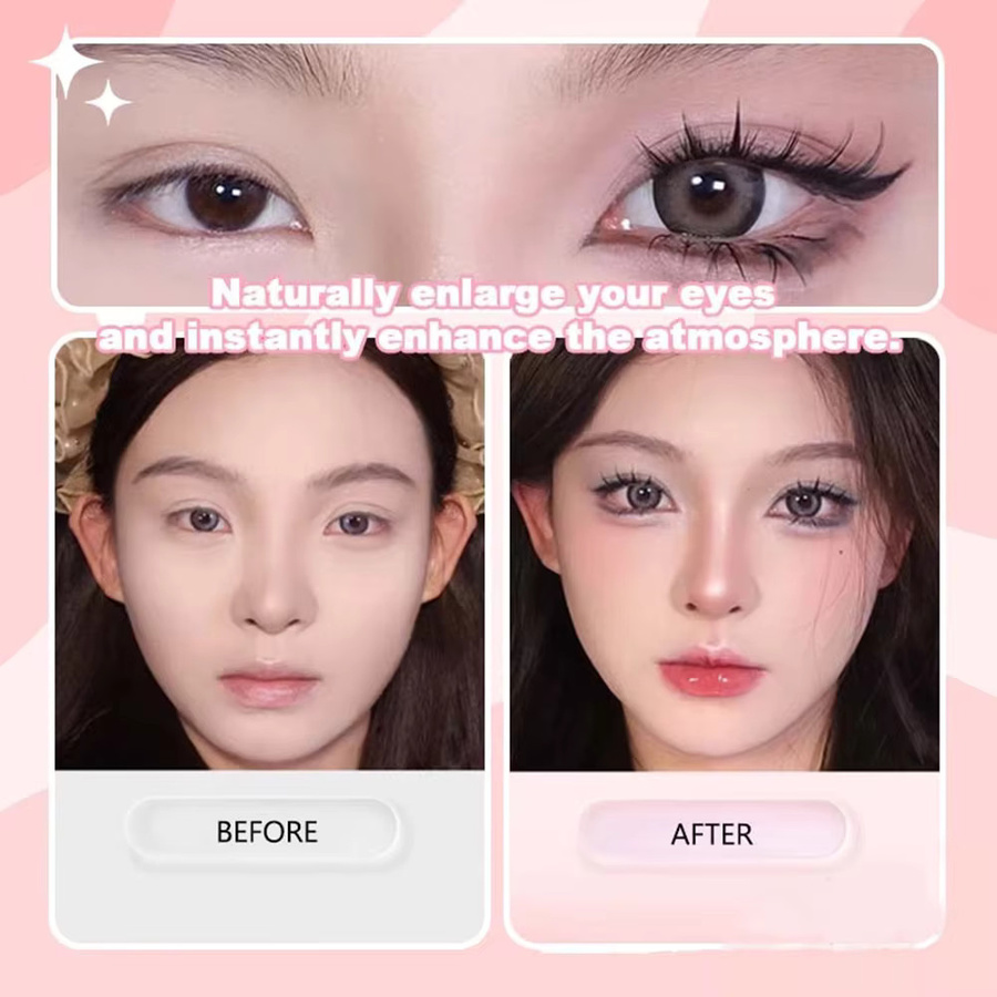 HISYI 3D-Falsche Wimpern, 6 Reihen, natürlich, Unisex - Bild 2