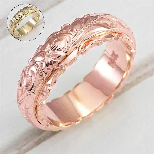 KaiTingu Jewelry Ringe, Edelstahl, Gold, Damen - Bild 1