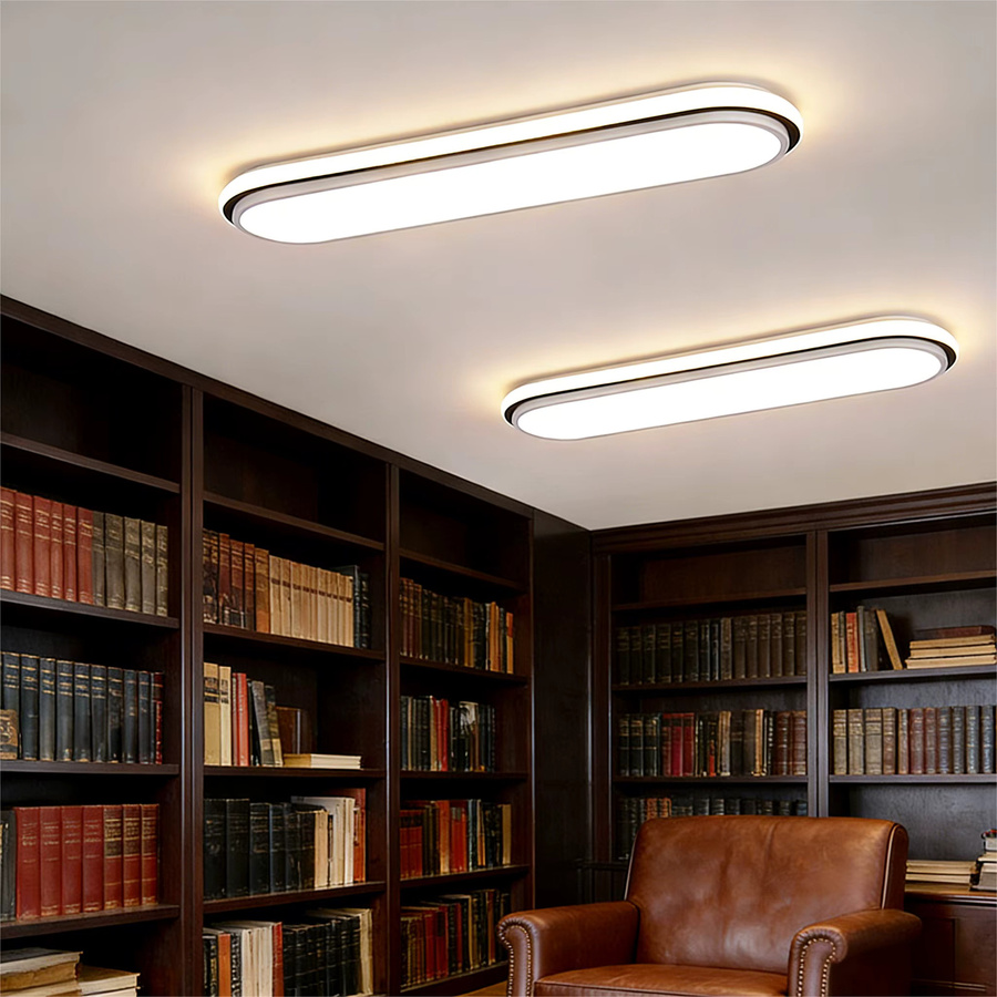 MARPOU LED-Deckenleuchte modern rechteckig in Weiß B: 53 cm, H: 38 cm - Bild 3