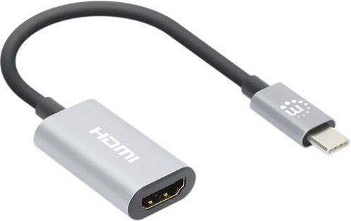 Manhattan USB-C auf HDMI 2.0 Adapter in Spacegrau für 4K UHD Auflösung - Bild 1