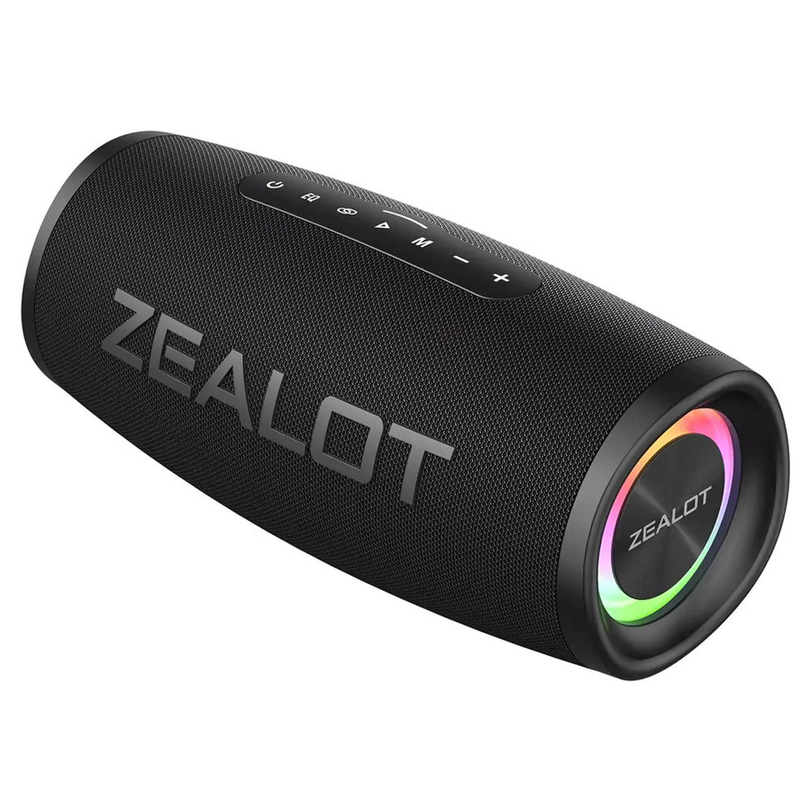 ZEALOT S56 Bluetooth-Lautsprecher in Schwarz mit 40 W Ausgangsleistung und IPX6 Wasserdichtigkeit für Outdoor und Camping - Bild 3