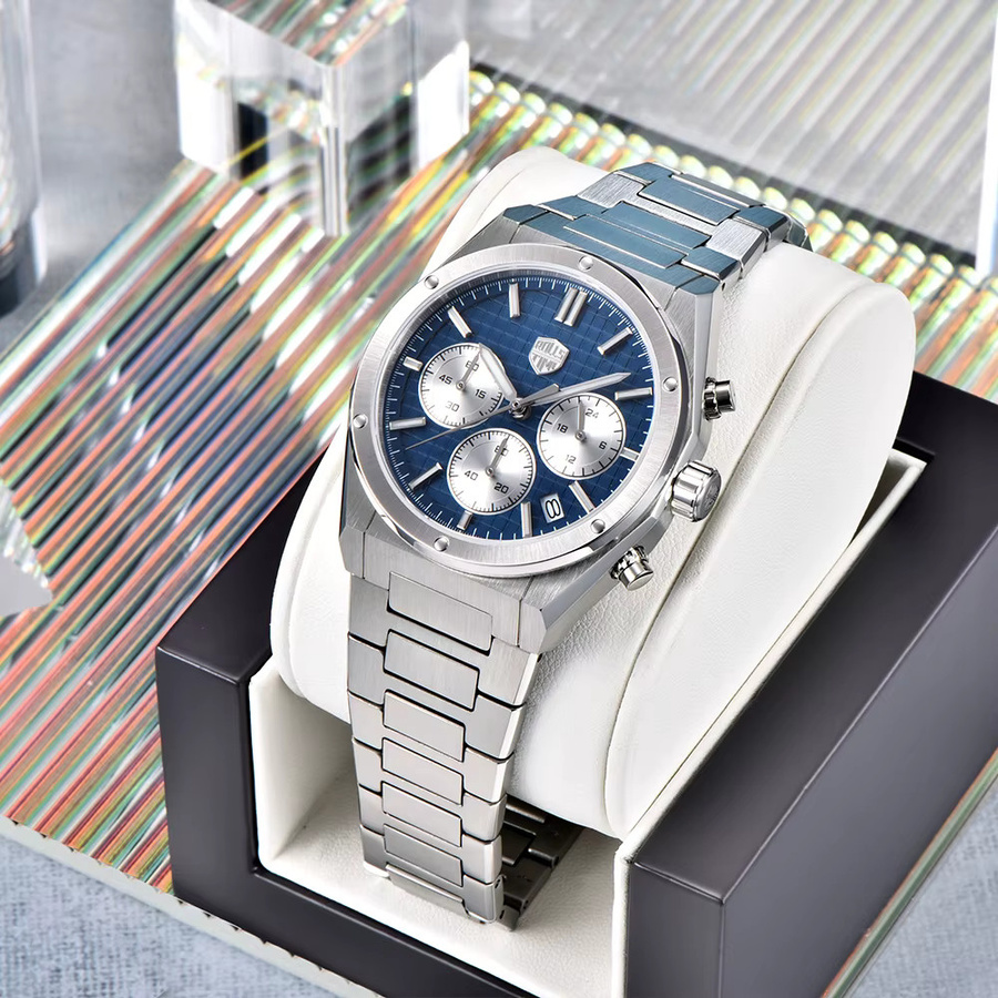 RollsTimi Chronograph, Quarz, Edelstahl, Weiß, Herren - Bild 2