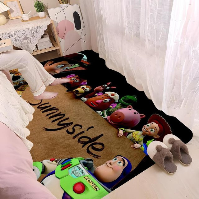T-Toy S-Story Küchenmatte im nordischen Stil mit floralem Design, rutschfest und mehrfarbig, B/T: 90 x 60 cm - Bild 1