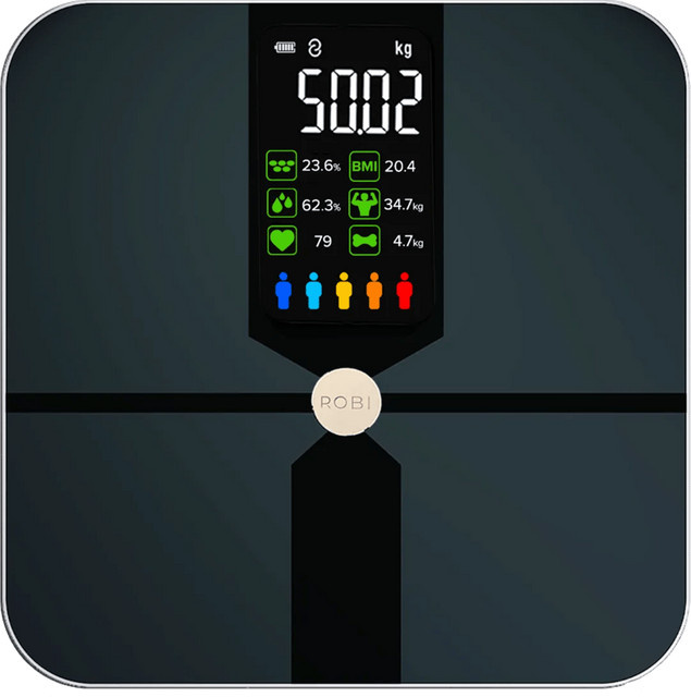 Robi Products Robi S9 App-gesteuerter Glas-Roboter in Schwarz - Bild 1