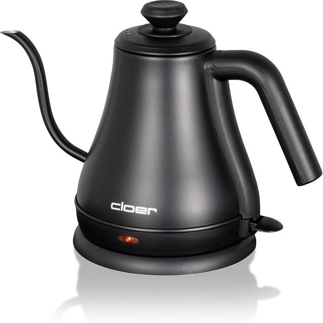 Cloer Wasserkocher 4960 in Schwarz aus Edelstahl und Kunststoff mit Auto-Shutoff und 1000 ml Fassungsvermögen - Bild 1