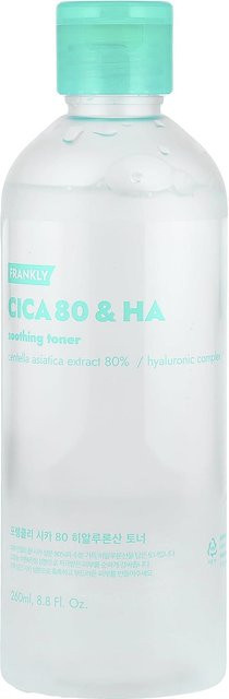 FRANKLY Cica 80 & Ha Toner Lotion, 260 ml, Hyaluronsäure, Centella asiatica - Bild 1