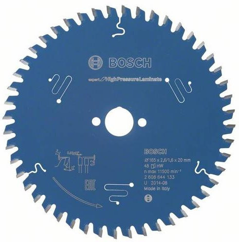 Bosch Kreissägeblatt Expert für High Pressure Laminate, Durchmesser: 165 mm, Bohrung: 20 mm, Schnittbreite: 2,6 mm, 48 Zähne - Bild 1
