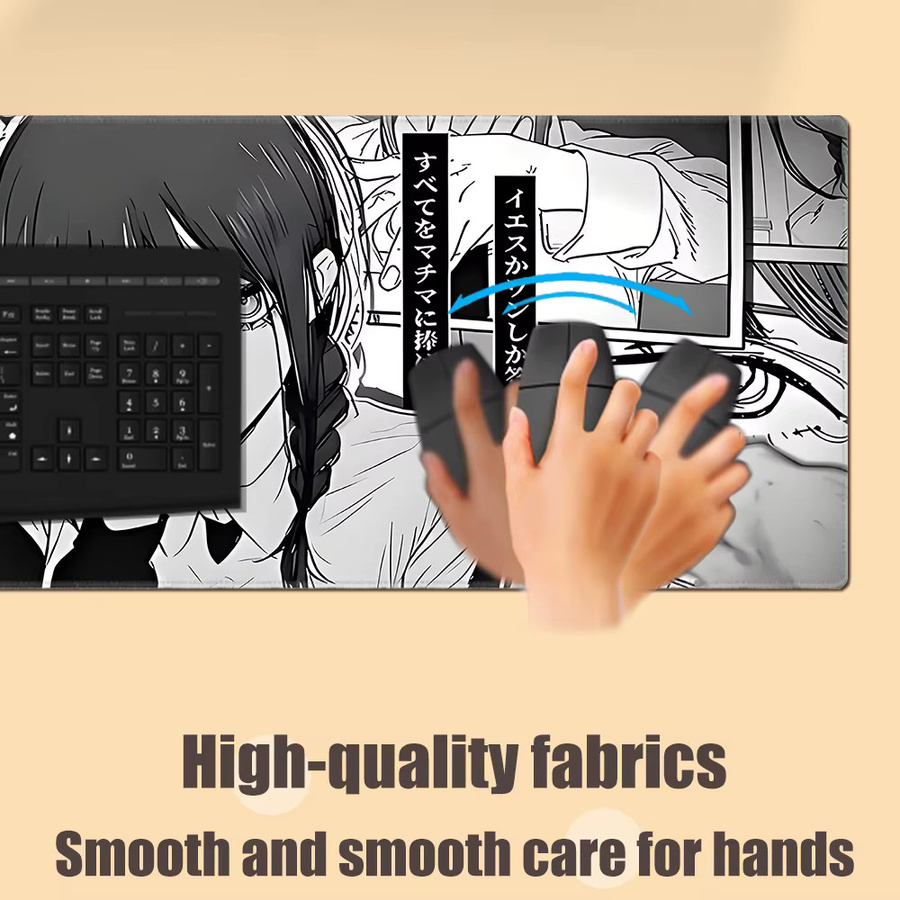 HYBXAXC XXL Mauspad Kettensäge Mann Multicolor Anti-Rutsch Gamer Mousepad für PC und Laptop - Bild 4