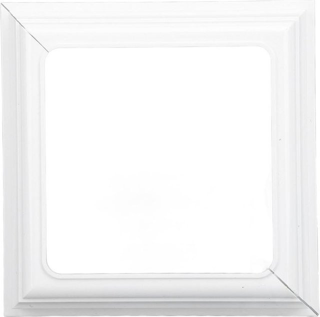 Jianshen Pfostenabdeckung aus PVC in Weiß, 4er-Set, quadratisch, B/B/B: 10 x 10 x 10 cm - Bild 1