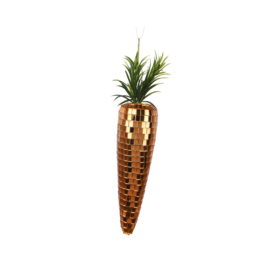 DECORIS Dekorationsfiguren Karotten für Ostern und Frühling, Orange und Grün, 4er Pack - Bild 2