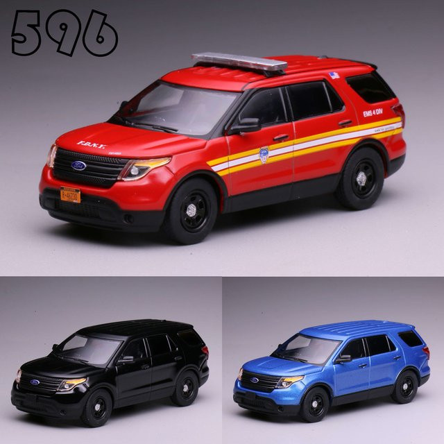 JKM 2013 Ford Explorer FDNY New York Feuerwehrchef-Auto, Metallmodell, 1:64, ab 14 Jahren - Bild 1