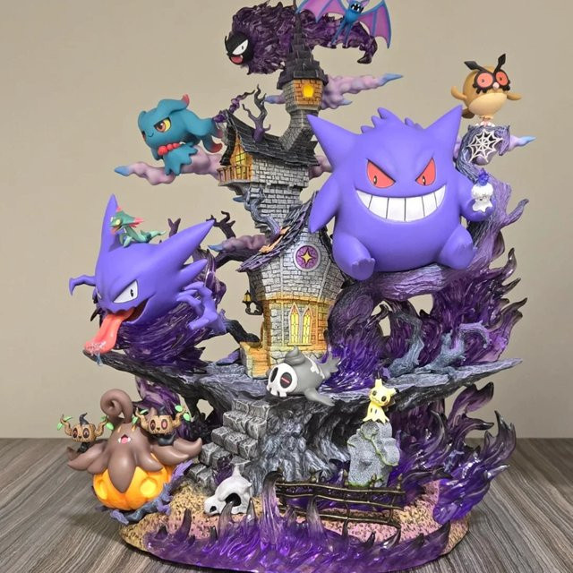 Bandai Pokémon Gengar Evolution Figuren, Familienset, 31 cm - Bild 1