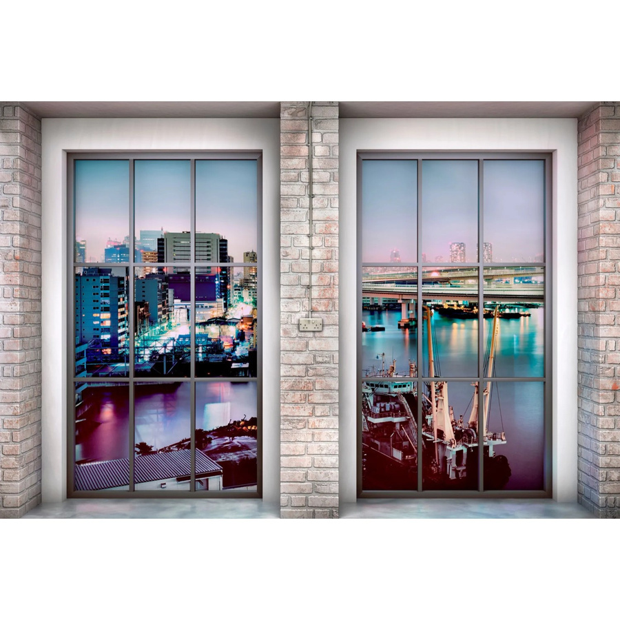 Komar Fototapete Vlies Loft Multicolor B: 368 cm, H: 248 cm - Bild 2