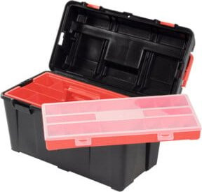 Parat PROFI-LINE Allround M Universal Werkzeugkoffer unbestückt aus Kunststoff, Schwarz, B: 44,5 cm, H: 23,0 cm, T: 23,0 cm - Bild 2