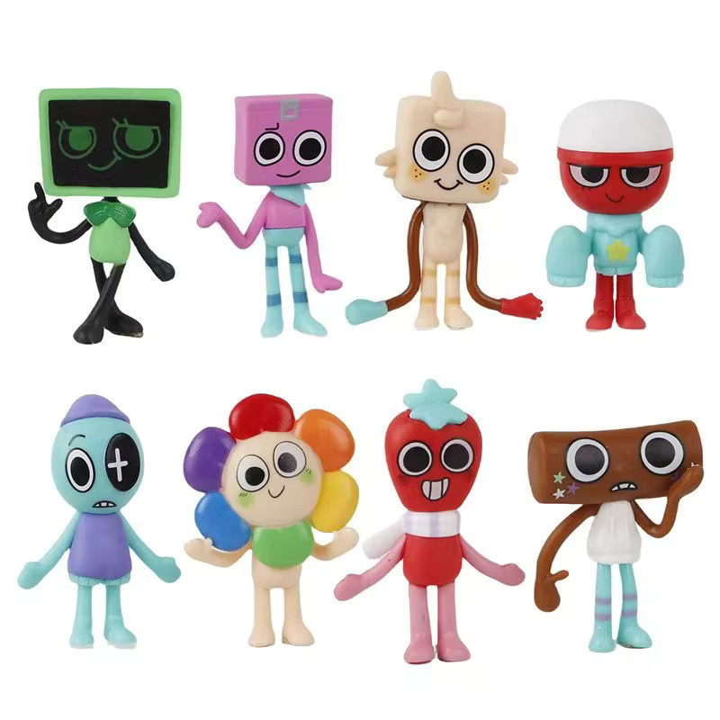 Bandai Cartoon-Anime-Figuren, Sammelmodelle, 8-teiliges Set, Bunt / Mehrfarbig - Bild 2