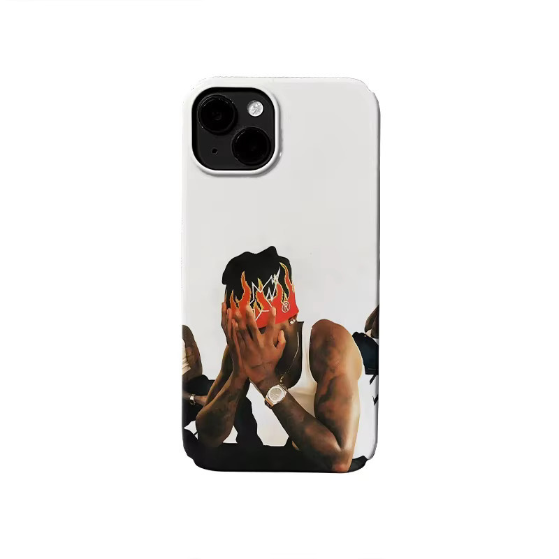 TROPLET Handyhülle mit Flame-Print im Urban Aesthetic Design für iPhone 17 16 15 14 13 12 11 Pro Max Air Plus, Weiß - Bild 3