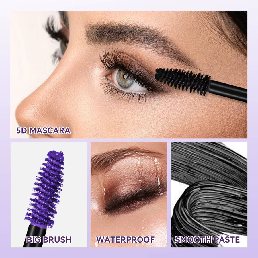 ibcccndc 5D Black Mascara, wasserfest, voluminierend, verlängernd - Bild 3