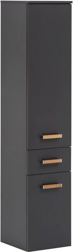 SCHILDMEYER Hochschrank Duo in Schwarz, modern und matt, Breite: 32,7 cm, Höhe: 160 cm, Tiefe: 35,3 cm - Bild 1