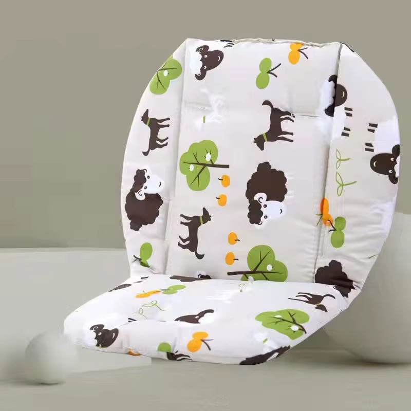 Atmungsaktive Baby Kinderwagen Sitzmatte aus weicher Baumwolle in Multicolour - Bild 2