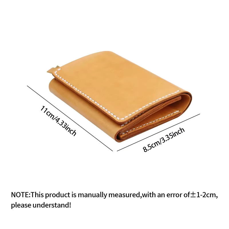 YOMDID 7er Set Acryl Schablonen für DIY Lederhandwerk zur Herstellung von kurzen Brieftaschen aus Stoff und Leder - Bild 3