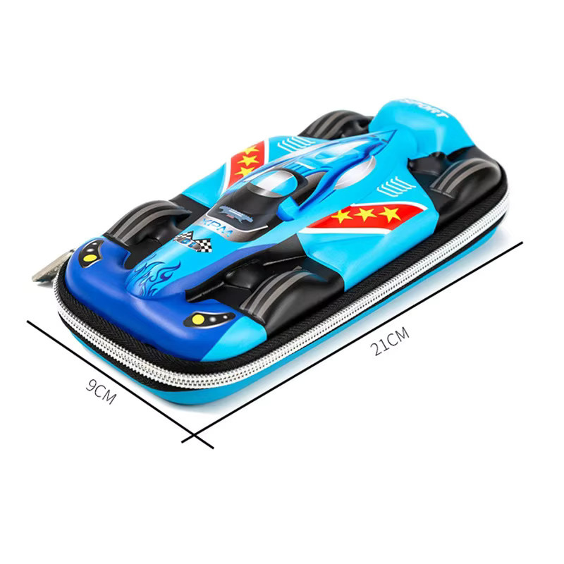 Kreative 3D Auto Styling Federmäppchen in Blau mit großem Fassungsvermögen für Schüler und Kinder - Bild 4